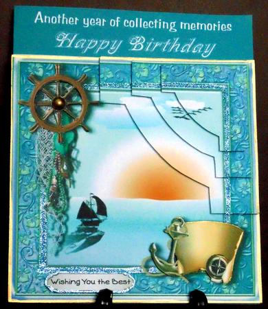Sailing at Sunset Corner Stacker Mini Kit 1 by Margarette Blakeborough