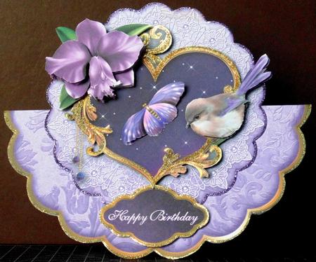 Enchanted Orchid Wobble Card Mini-kit by Margarette Blakeborough