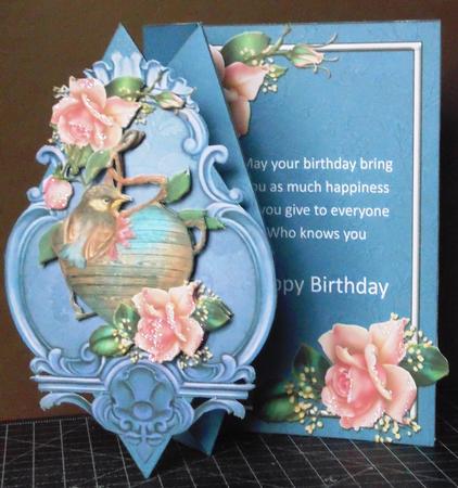 Bluebird Diamond Front Card Kit by Margarette Blakeborough