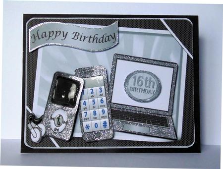 Boys Silver Gadgets & Things, Mobile, Laptop, Mp3 Player by Margarette Blakeborough