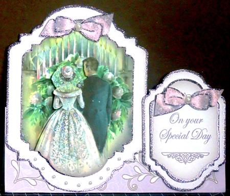 Happy Couple Special Day Fancy Card & Envelope Kit by Margarette Blakeborough