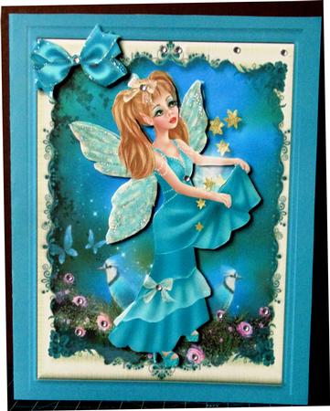 Beautiful Aqua Starseed Fairy by Margarette Blakeborough