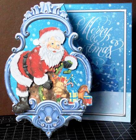 Santa Diamond Front Card Kit by Margarette Blakeborough