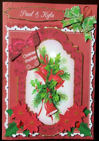Cerise Bells Christmas Greetings 6in Christmas Step by Step by Margarette Blakeborough