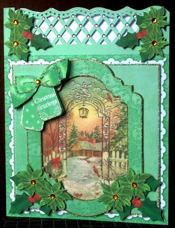Winter Garden Christmas Greetings 6in Christmas Step by Step by Margarette Blakeborough