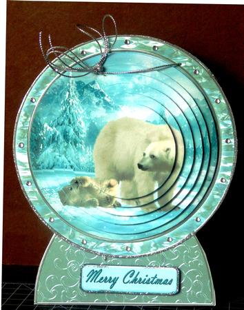 Snow Globe Pyramid Shaped Cards Bumper Kit by Margarette Blakeborough