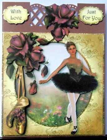 Purple & Golden Ballet Beauty by Margarette Blakeborough