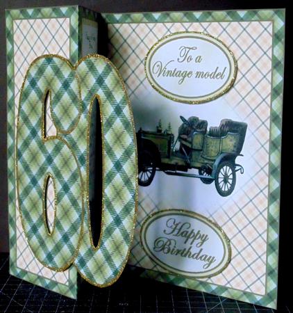 Fold Back 60th Vintage Car by Margarette Blakeborough