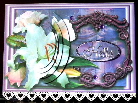 Lily Greetings by Margarette Blakeborough