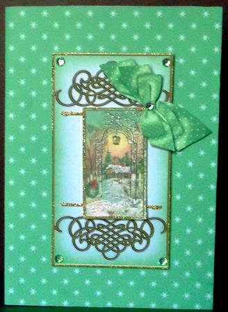 Winter Garden Merry Christmas Double Fold 3D Card Minikit by Margarette Blakeborough