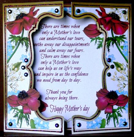 Fwg Anemones & Forget-me-nots (mothers Day) by Margarette Blakeborough