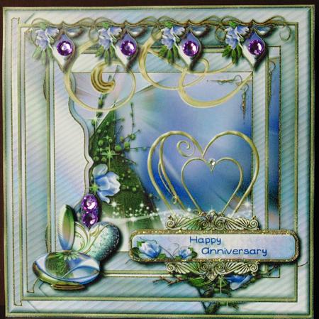 Tastefully Chic Romantic Card Topper 2 by Margarette Blakeborough