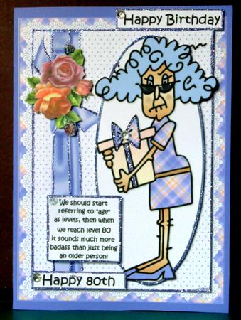 Stella Reaches Level 80 Quick Card by Margarette Blakeborough