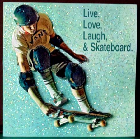 Skateboard Sport - the Joy of Leaping + Insert & Tag by Margarette Blakeborough