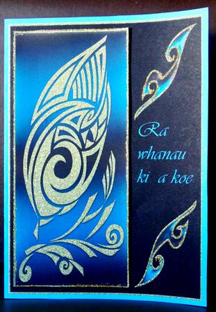 Birthday Artistic Tribal Topper 2 by Margarette Blakeborough