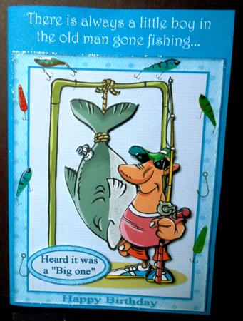 Heard It Was a Big One Birthday Fishing by Margarette Blakeborough