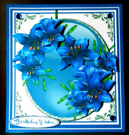 Stunning Lillie's in Blue  by Margarette Blakeborough