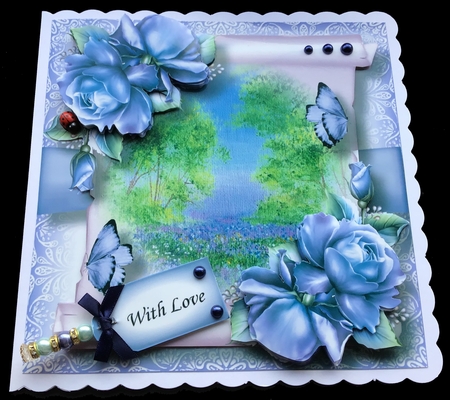 Floral Parchment Scroll Bumper Kit 1 by Maria Arnold