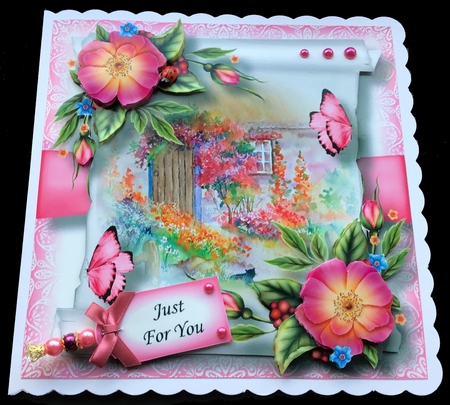 Floral Parchment Scroll Bumper Kit 1 by Maria Arnold
