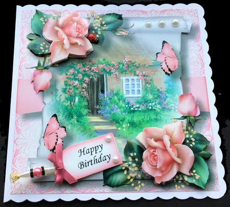 Floral Parchment Scroll Bumper Kit 1 by Maria Arnold