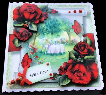 Floral Parchment Scroll Bumper Kit 2 by Maria Arnold