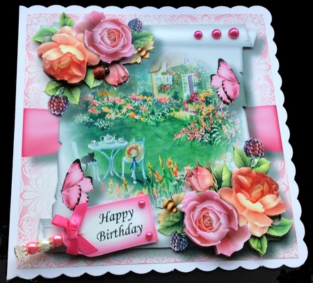 Floral Parchment Scroll Bumper Kit 2 by Maria Arnold
