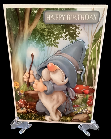 Grey Wizard Gnome by Maria Arnold