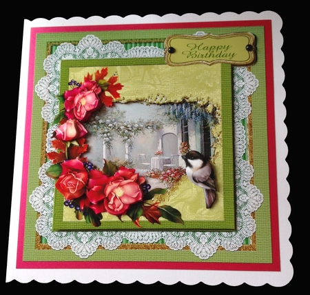Birds and Lace Series Card Front Mini Kit #3 by Maria Arnold