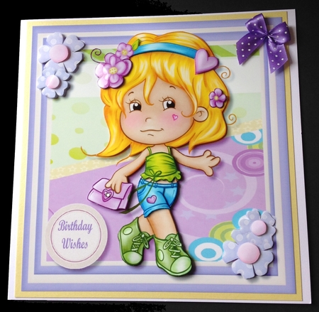 Miss Cute as a Button  by Maria Arnold