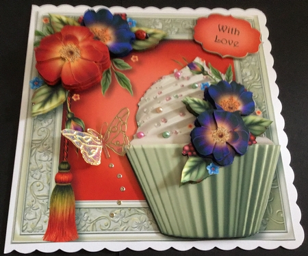 Floral Cupcakes Bumper Kit 1 by Maria Arnold
