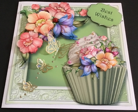 Floral Cupcakes Bumper Kit 1 by Maria Arnold