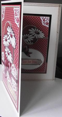 Daisies and Lace Lottery Wallet Card by Maria Arnold