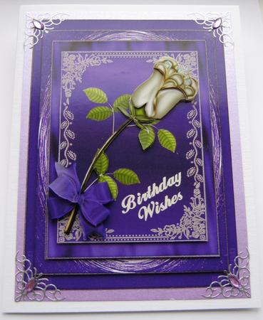 A Simple Rose in Purple by Maria Arnold