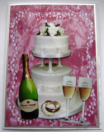 To the Bride & Groom A4 Topper by Maria Arnold