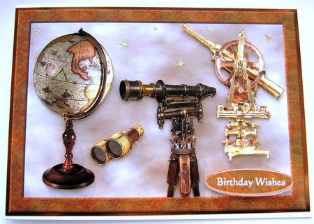 The Explorer with Decoupage by Maria Arnold