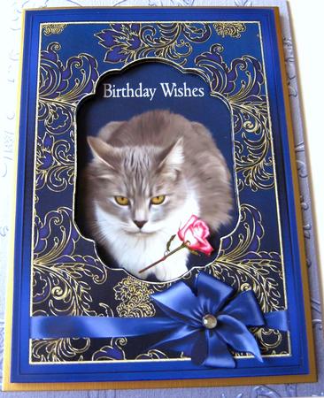 Rich Baroque Background & Card Front - Royal by Maria Arnold