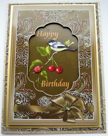 Rich Baroque Background & Card Front - Chocolate by Maria Arnold
