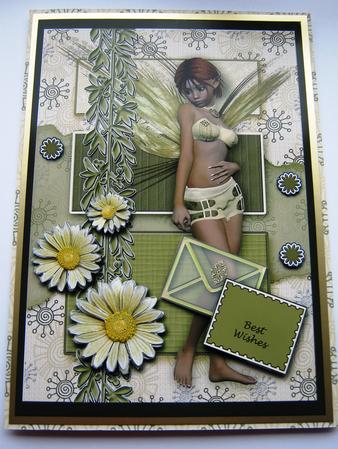 Carrie Faerie Pale Yellow Kit 6 Pages, Including Decoupage Step by Step by Maria Arnold