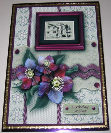 Baddesley Clinton Aubergine Landscape Kit, 6 Pages, Including Decoupage Step by Step by Maria Arnold