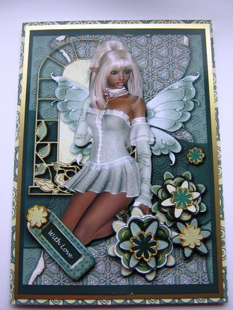 Suzie Faerie Green Kit, 6 Pages, Including Decoupage Step by Step by Maria Arnold