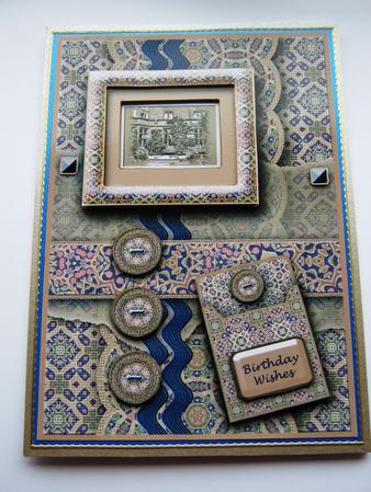 Holken Hall Navy Landscape Kit 6 Pages, Including Decoupage Step by Step by Maria Arnold