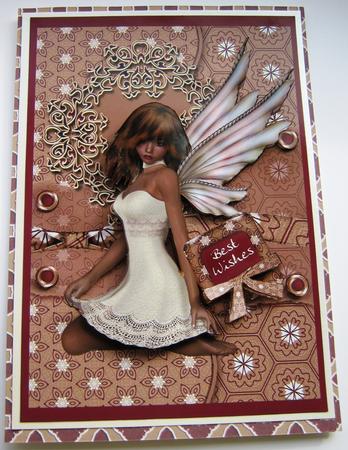 Chloe Faerie Taupe Kit, 6 Pages, Including Decoupage Step by Step by Maria Arnold