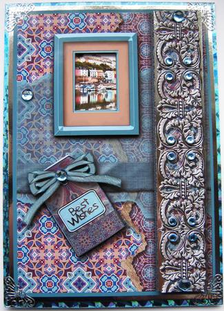 Brixham Blue Landscape Kit, 6 Pages, Including Decoupage Step by Step by Maria Arnold