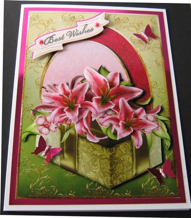 Beautiful Stargazer Lilies in a Gift Box by Maria Arnold