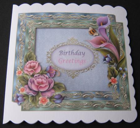 Double Satin Square Frame & Enchanted Flowers by Maria Arnold