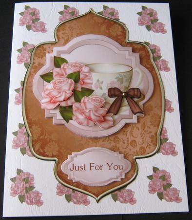 Tea Time Pink Roses by Maria Arnold