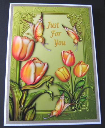 A Touch of Spring - Tulips & Butterflies by Maria Arnold
