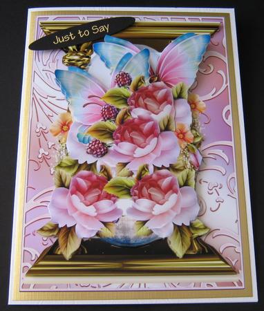 English Roses and Butterflies 3 by Maria Arnold