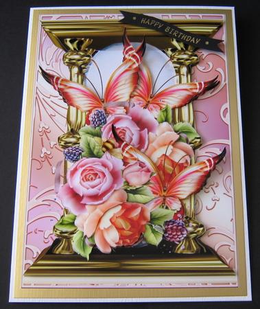 English Roses and Butterflies by Maria Arnold