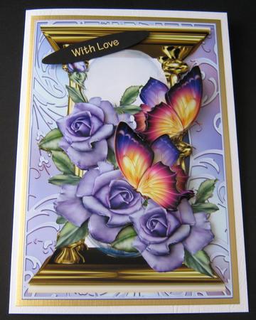 Heritage Roses and Butterflies 4 by Maria Arnold